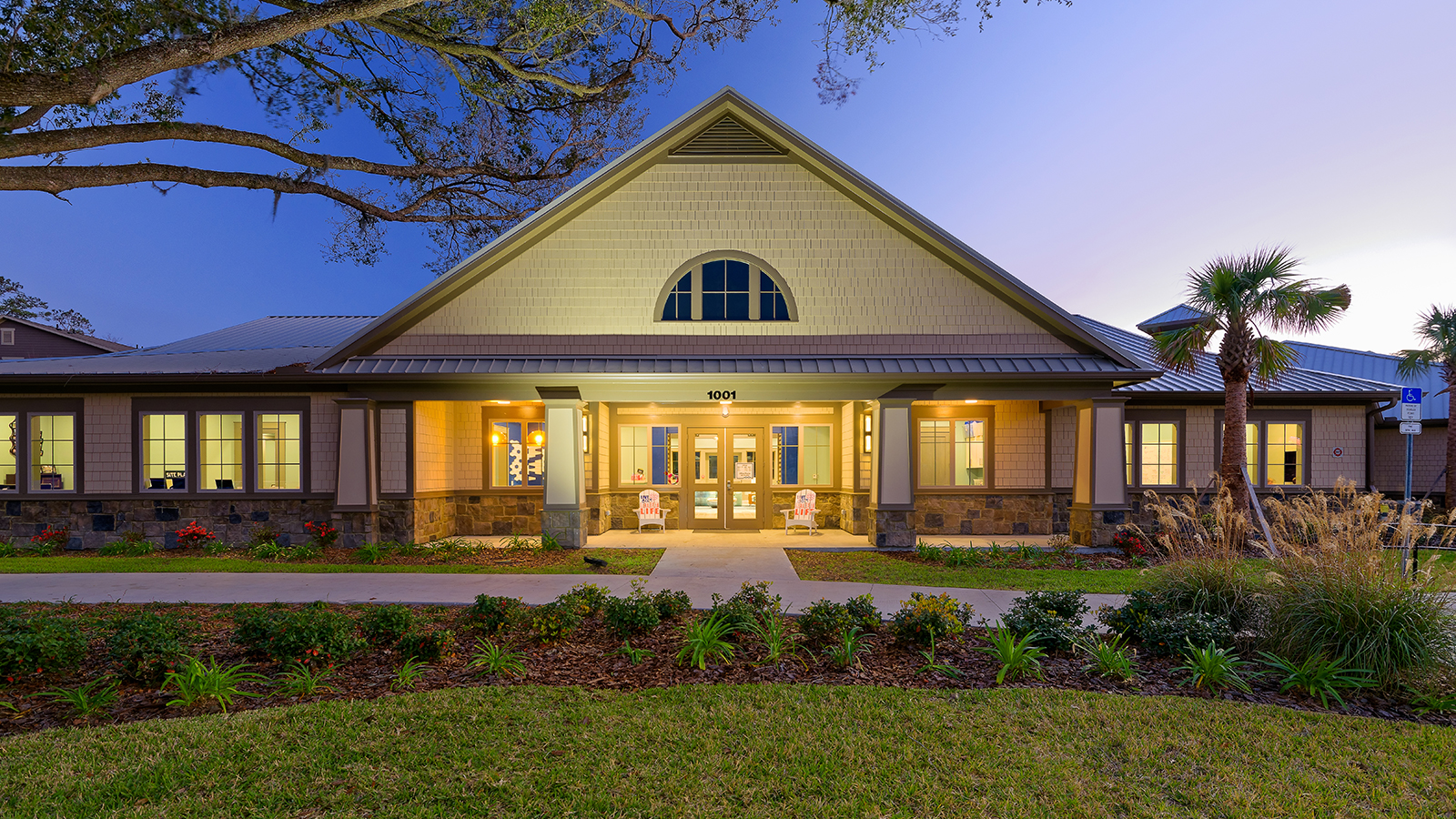 Clubhouse exterior